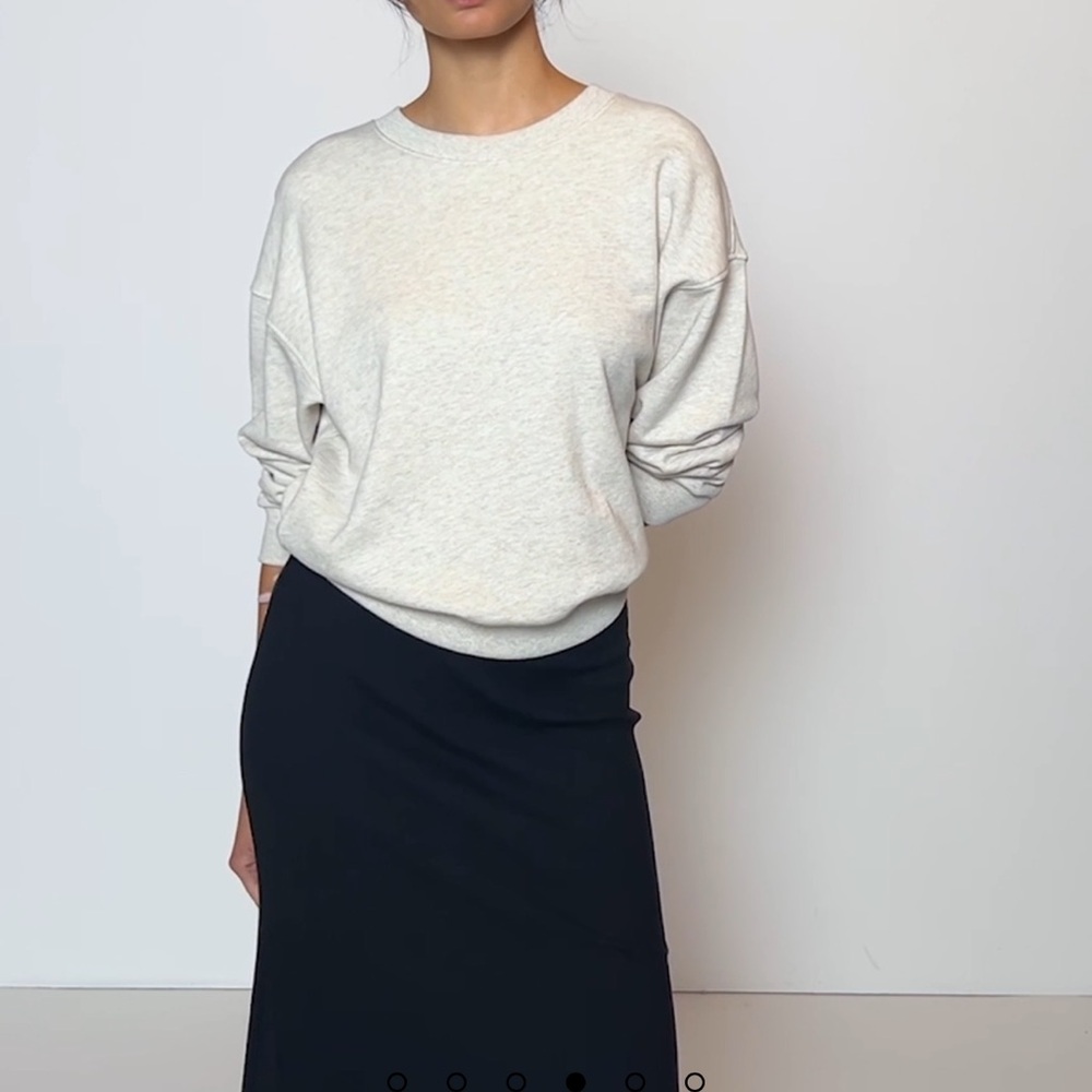 Nation JOVIE 
Sweatshirt size small
Heather oatmeal
